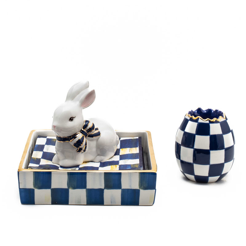 MacKenzie-Childs Royal Bunny Hostess Set