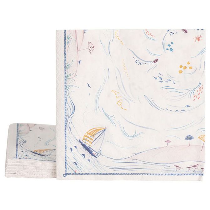 Juliska Country Estate Seaside Paper Napkins, Set of 20