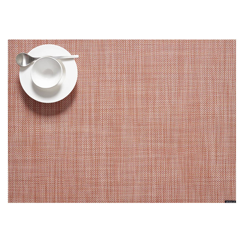 Chilewich Mini Basketweave Rectangle Placemat, Clay 100132042