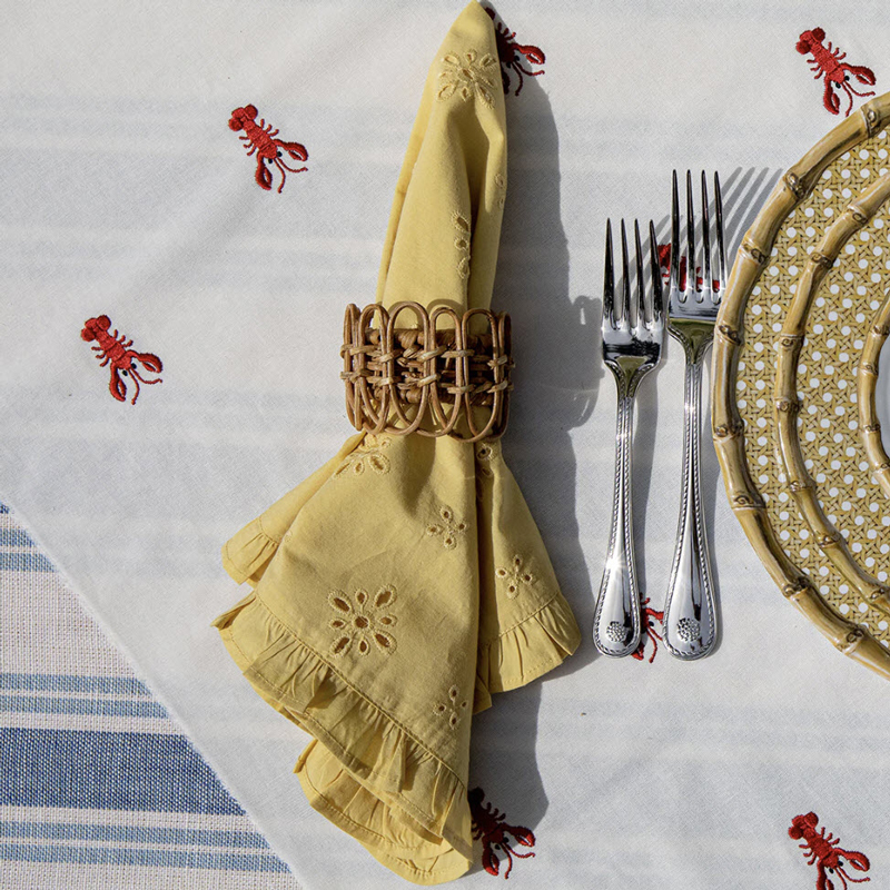 Juliska Eyelet Napkin, Sunflower