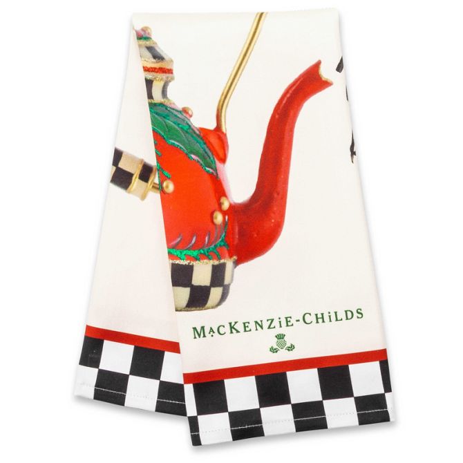 MacKenzie-Childs Put On The Kettle Dish Towel