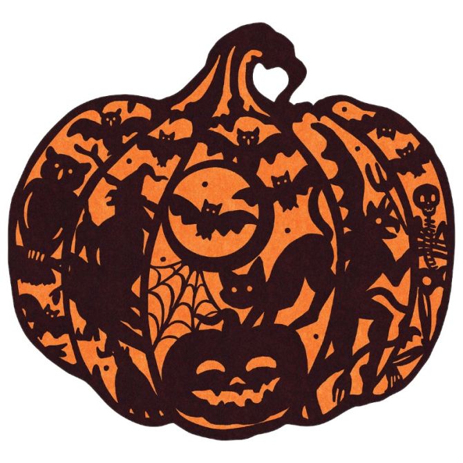 Hester and Cook Die-Cut Wicked Jack-O-Lantern Placemat