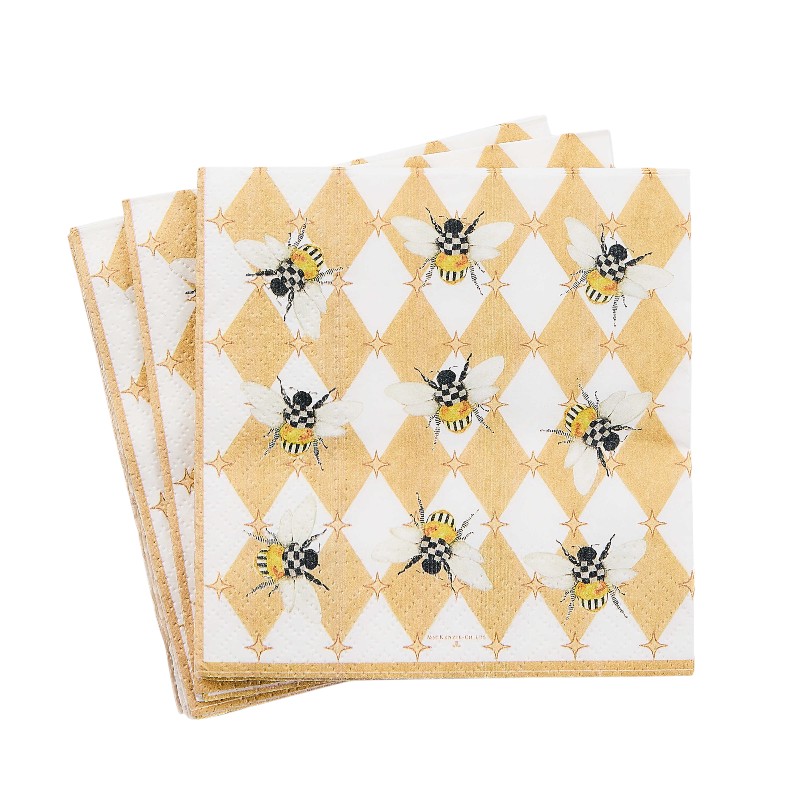 MacKenzie-Childs Queen Bee Cocktail Paper Napkins