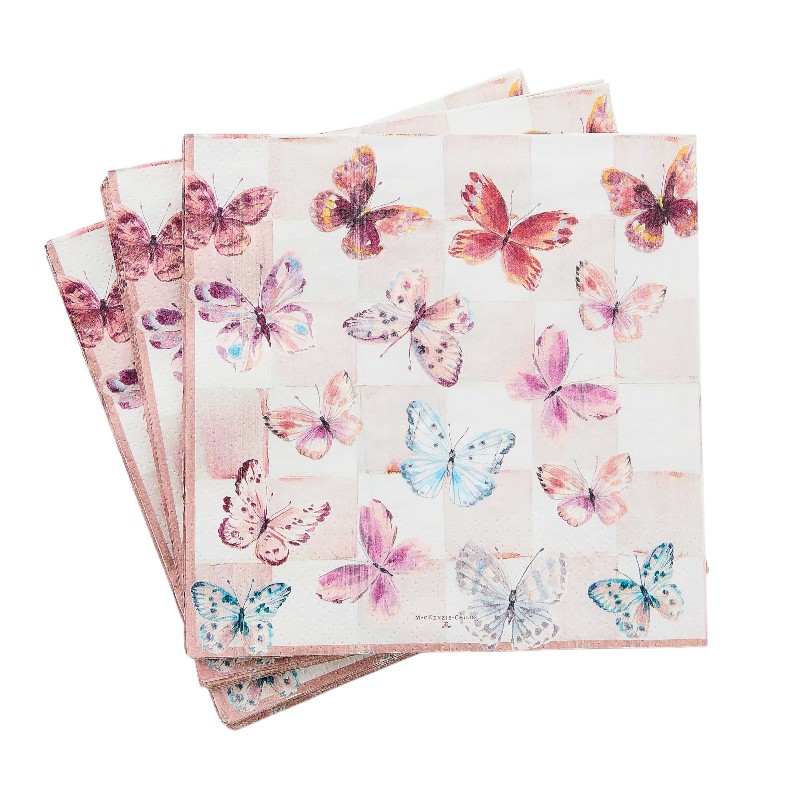 MacKenzie-Childs Butterfly Hill Dinner Paper Napkins