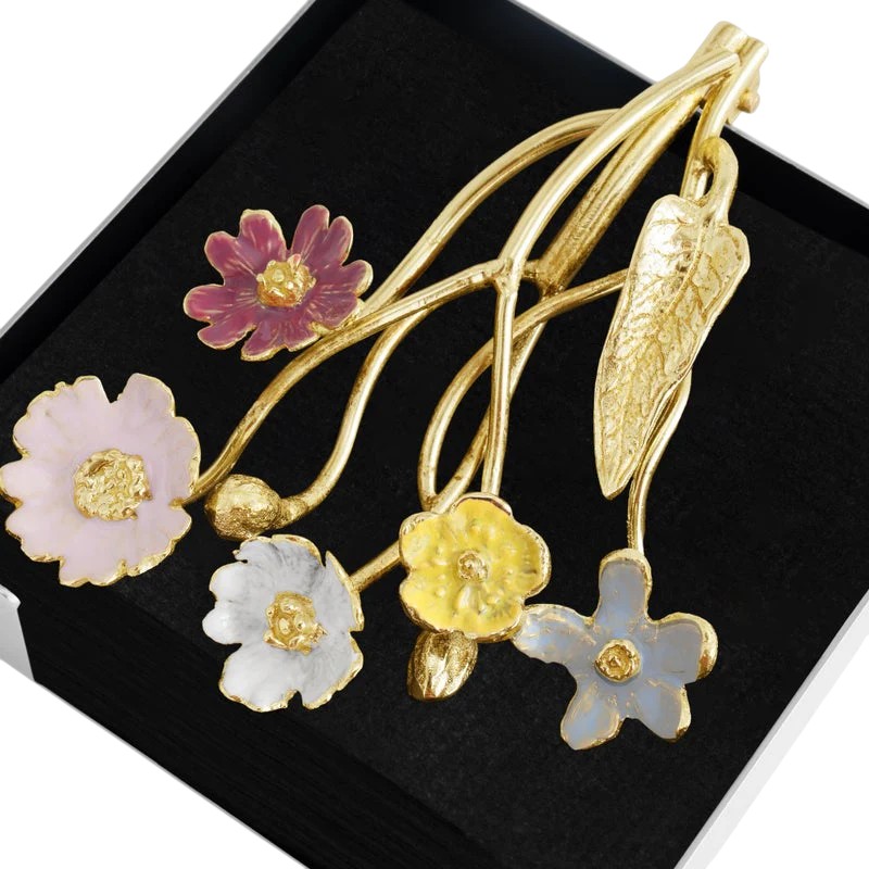 Michael Aram Wildflowers Cocktail Napkin Holder
