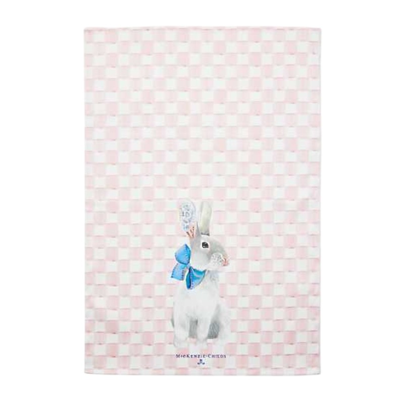 MacKenzie-Childs Tattoo Bunny Dish Towel