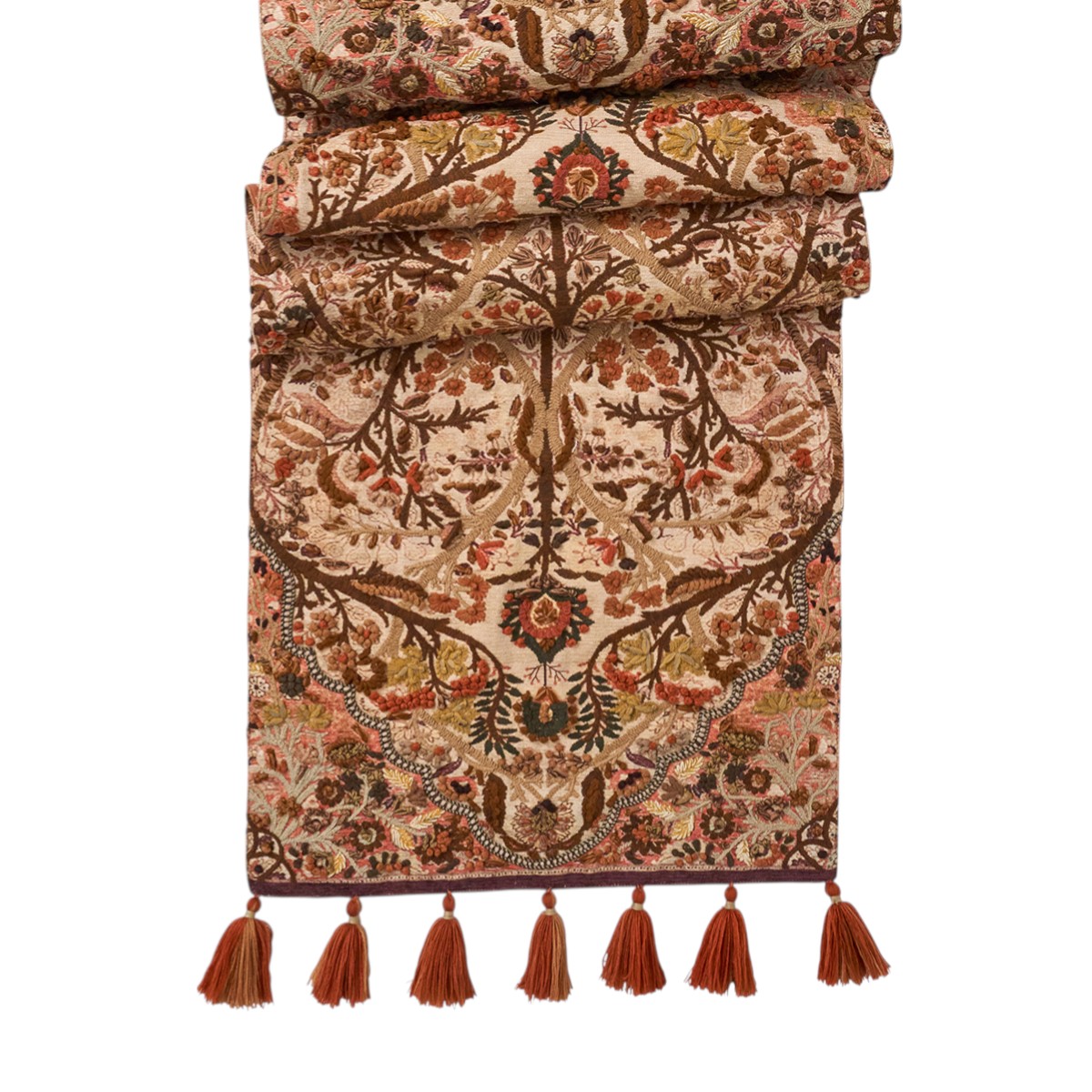 Juliska Willa Amber Embroidered Runner