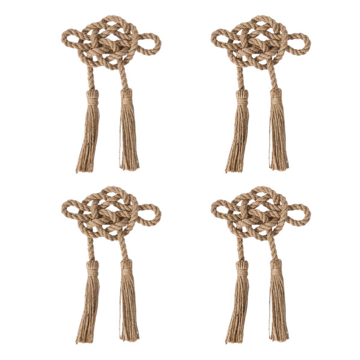 Juliska Mystic Knot Taupe Napkins, Set of 4