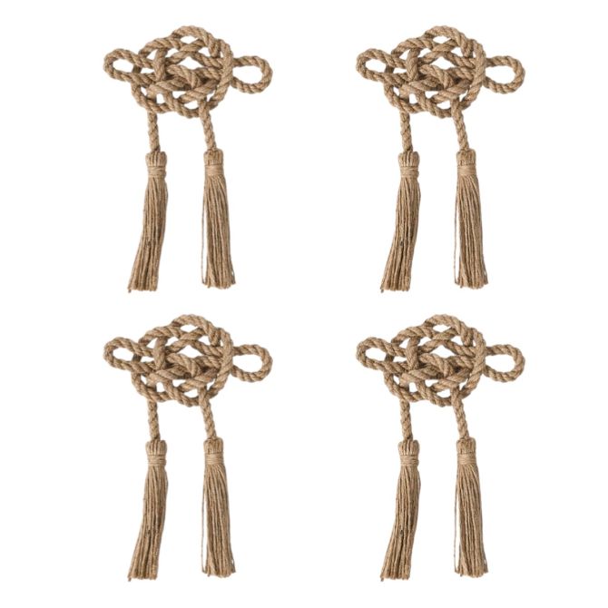 Juliska Mystic Knot Taupe Napkins, Set of 4