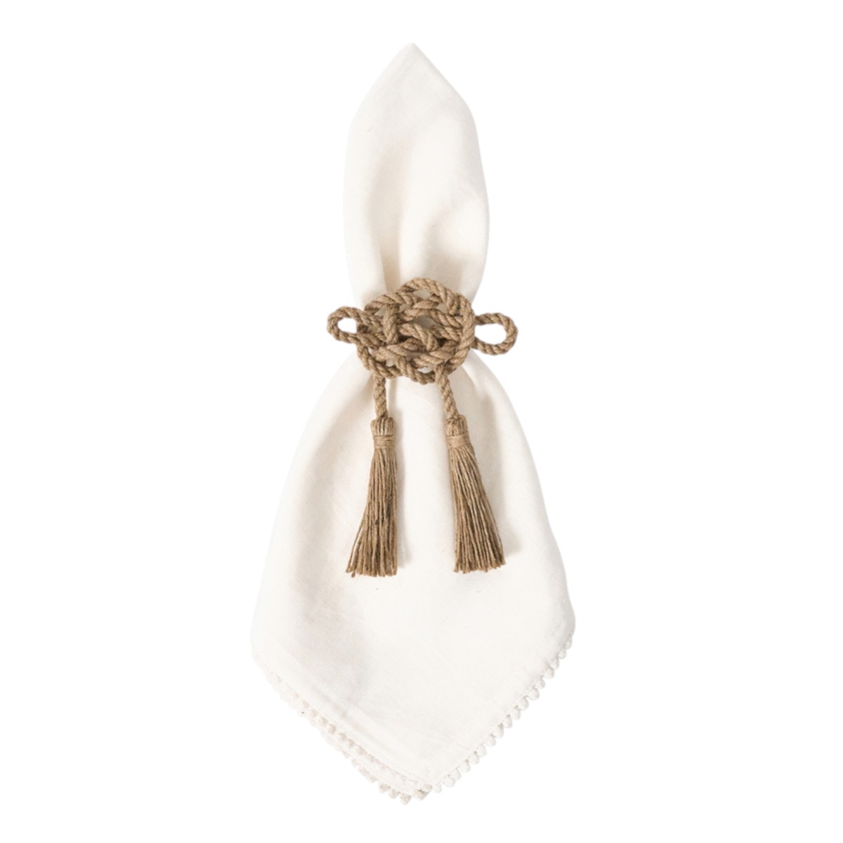 Juliska Mystic Knot Taupe Napkins, Set of 4