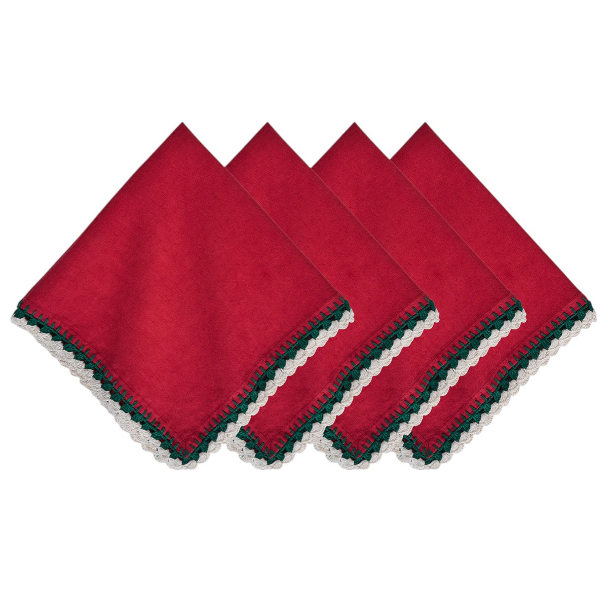 Juliska Isadora Red Napkins, Set of 4