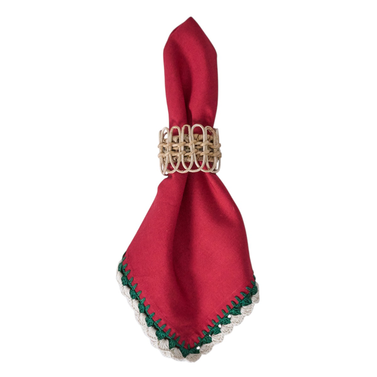 Juliska Isadora Red Napkins, Set of 4
