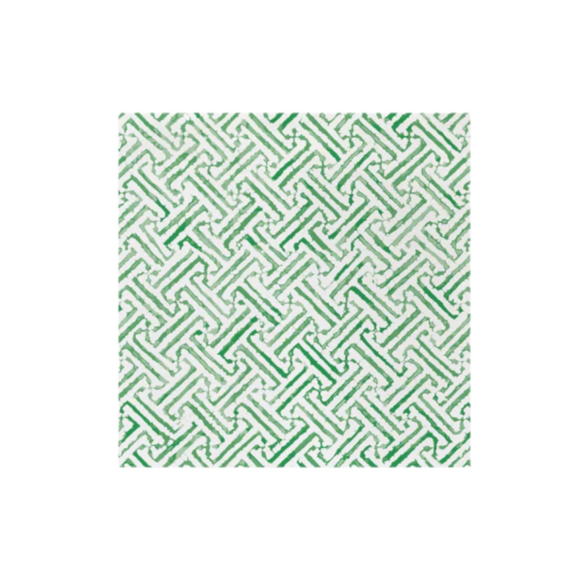 Vietri Greek Key Green Cocktail Papersoft Dinner Napkins, Set of 20
