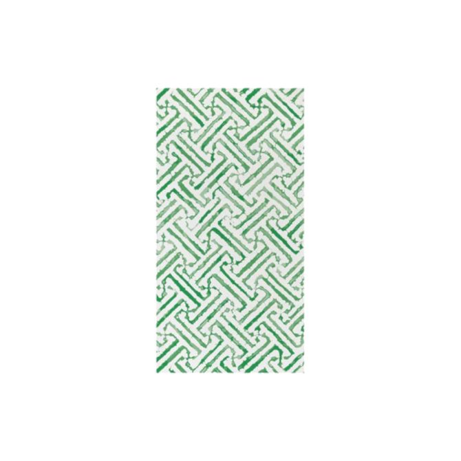 Vietri Greek Key Green Papersoft Guest Towels, Pack of 20