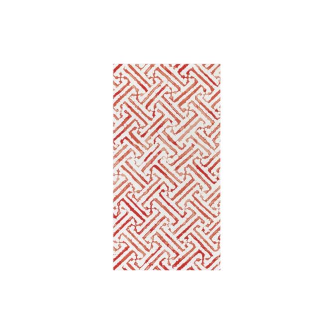 Vietri Greek Key Red Papersoft Guest Towels, Pack of 20