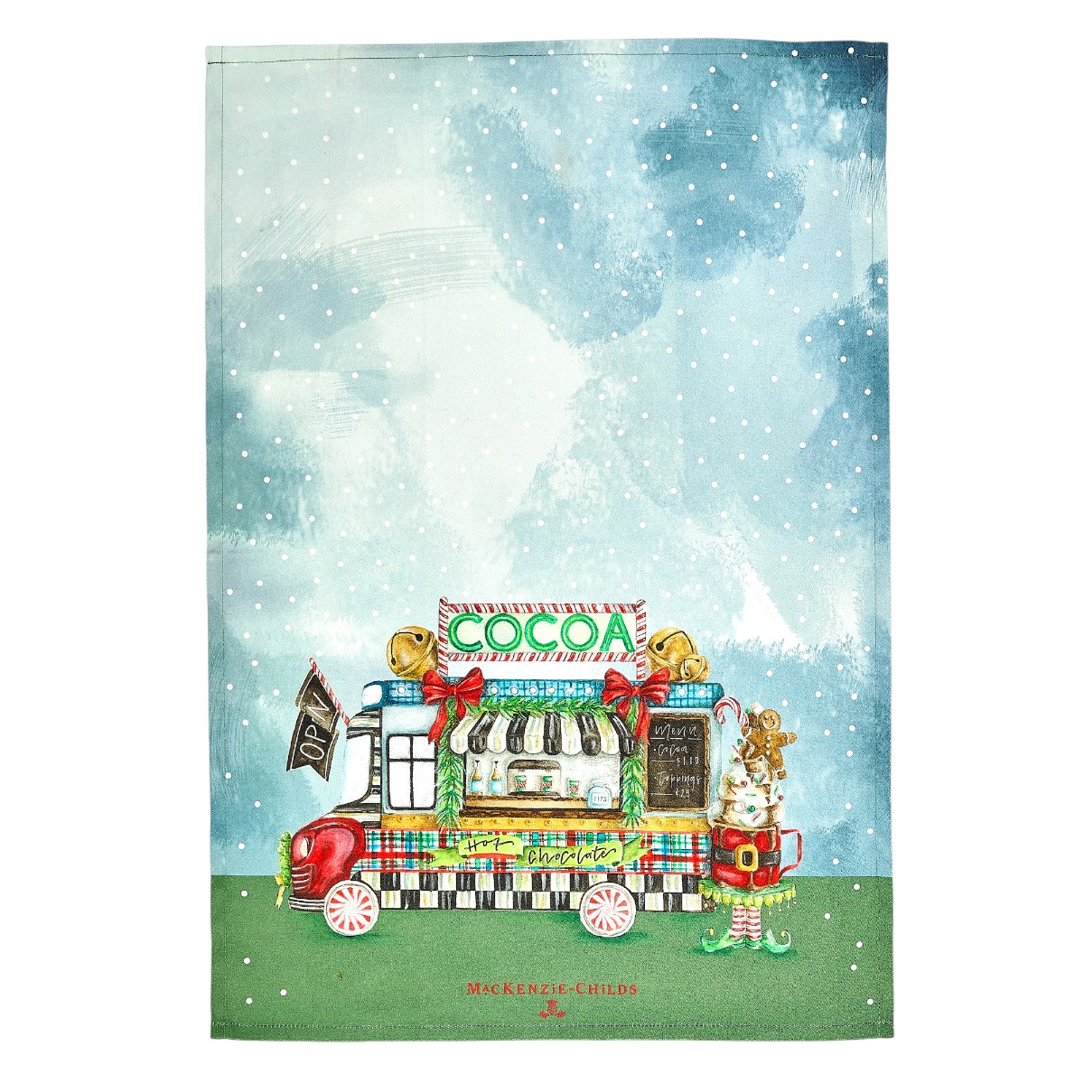 MacKenzie-Childs Hot Cocoa Food Truck Dish Towel