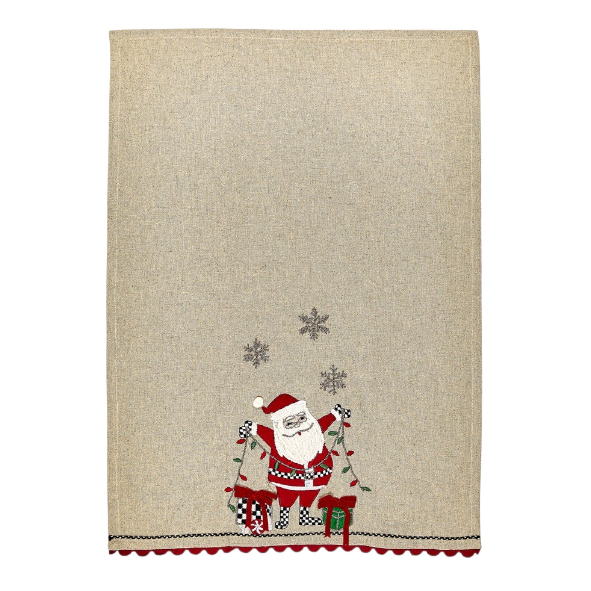 MacKenzie-Childs Tree Lights Embroidered Dish Towels, Set of 2