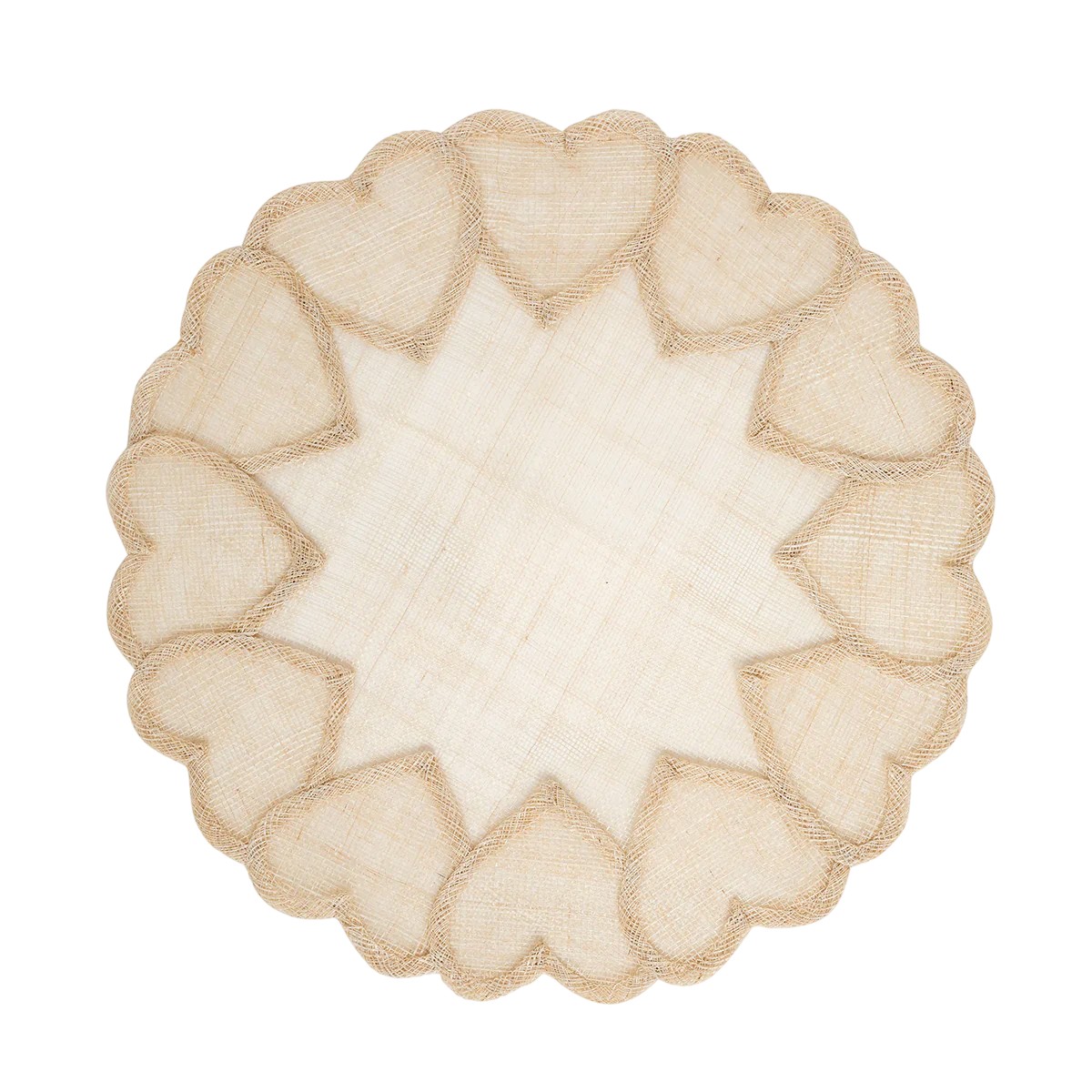 Juliska Heart Placemat, Natural