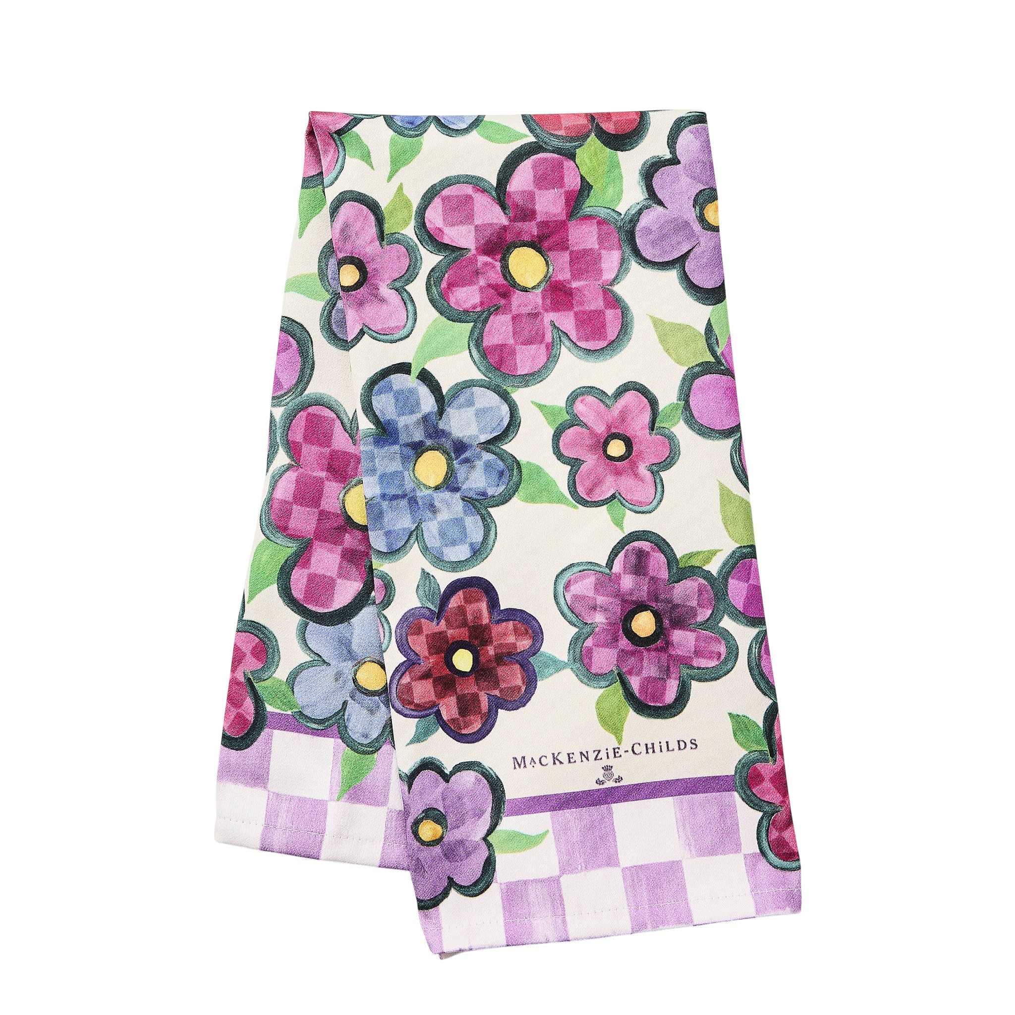 MacKenzie-Childs Posy Printed Tea Towel