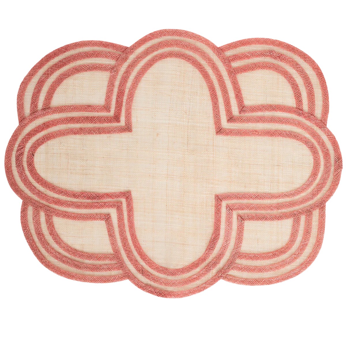 Juliska Scallop Stripe Placemat, Coral