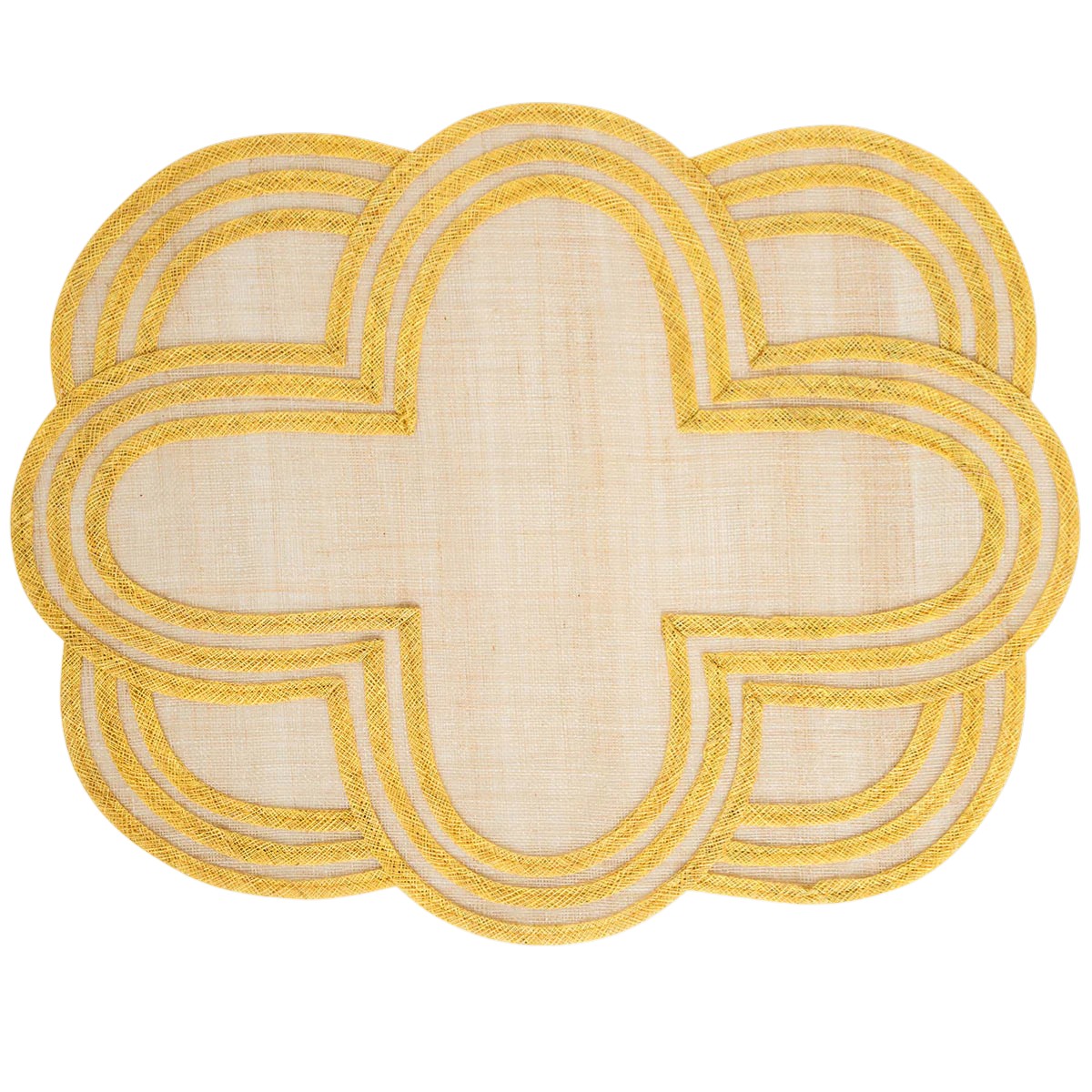 Juliska Scallop Stripe Placemat, Sunshine