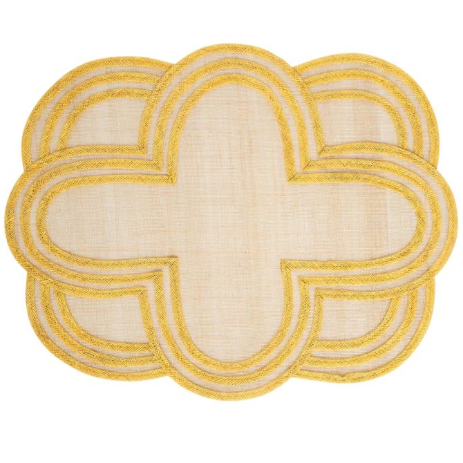 Juliska Scallop Stripe Placemat, Sunshine