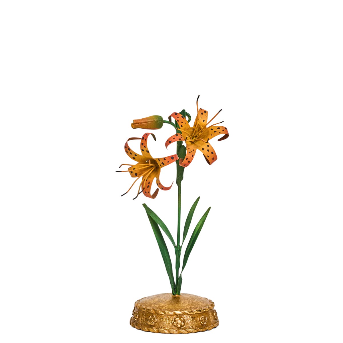 Juliska Meadow Walk Tiger Lily Place Card Holder, Orange