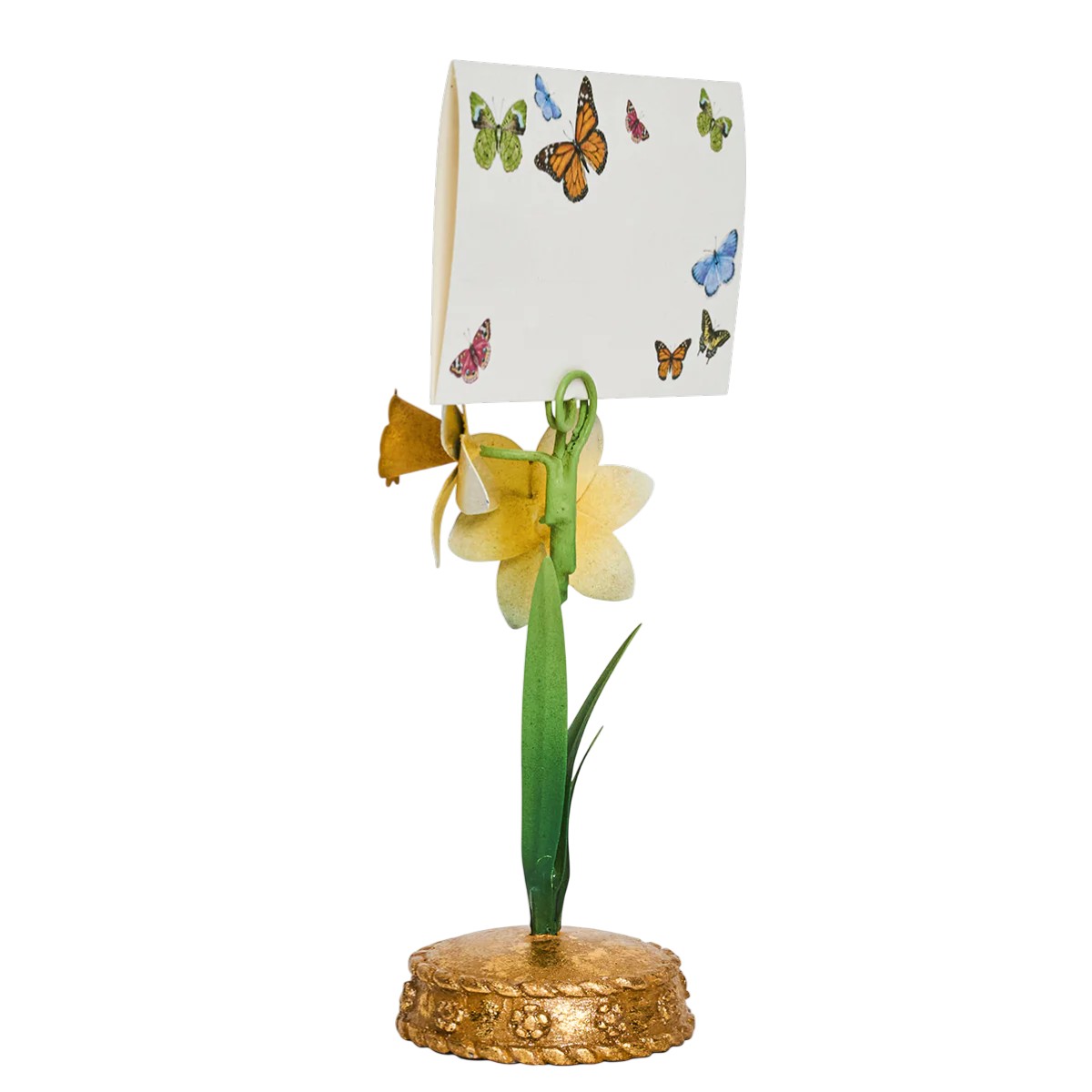 Juliska Meadow Walk Daffodil Place Card Holder, Yellow