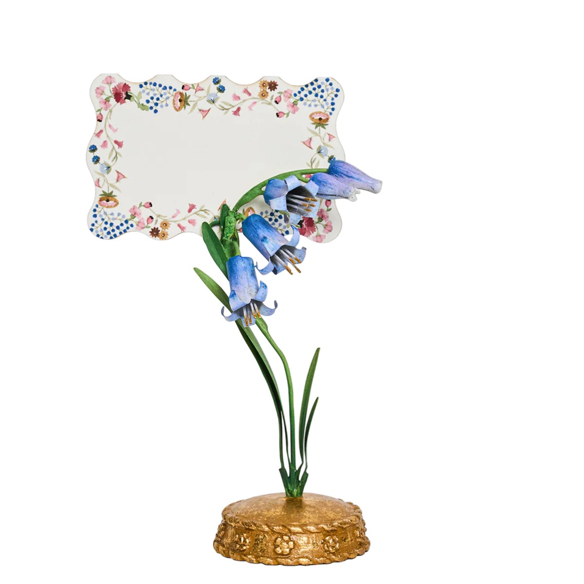 Juliska Meadow Walk Bluebell Place Card Holder, Chambray