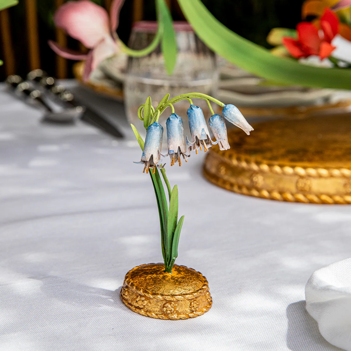 Juliska Meadow Walk Bluebell Place Card Holder, Chambray