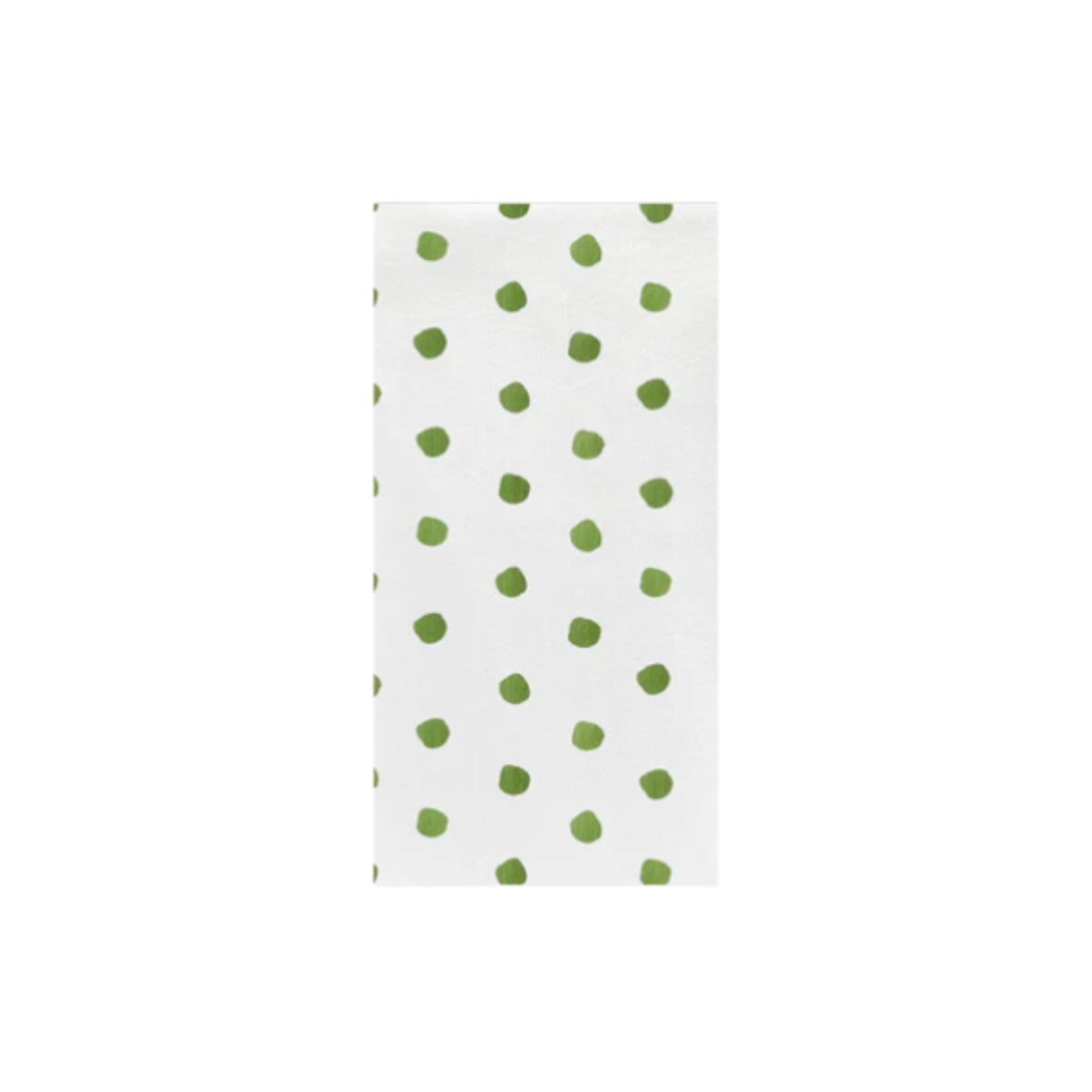 Vietri Papersoft Set of 20 Guest Towels, Green Dot