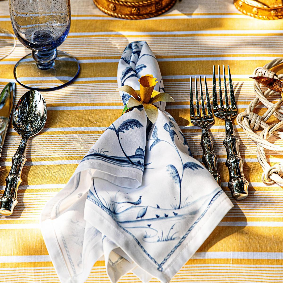 Juliska Country Estate Set of 4 Napkins, Delft Blue