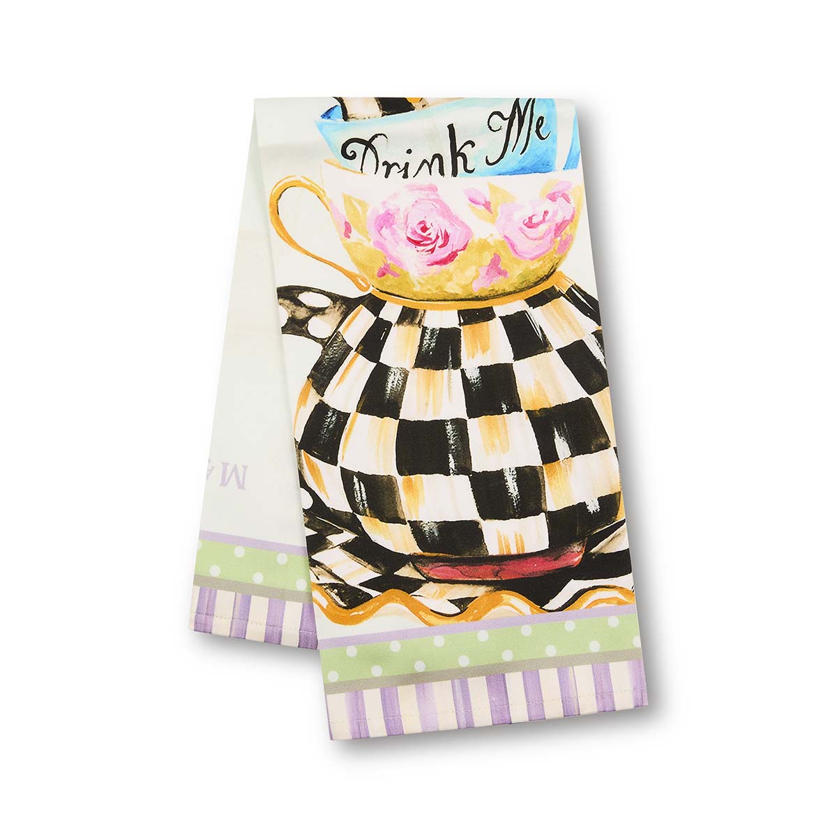 MacKenzie-Childs Spill The Tea Printed Dish Towel