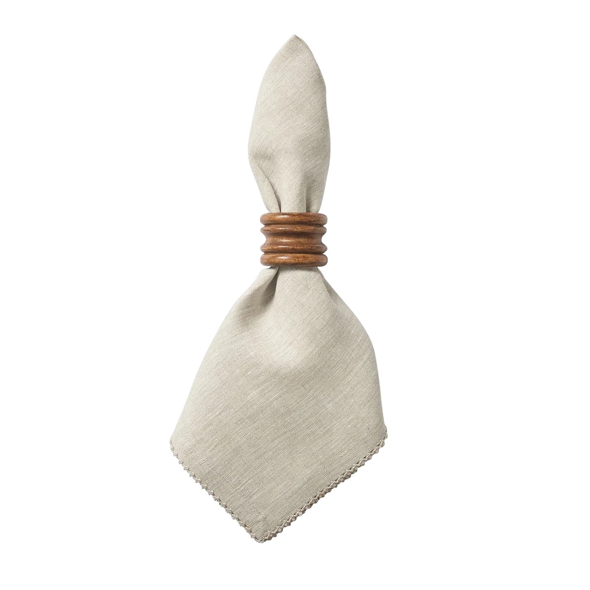 Juliska Berry Scallop Set of 4 Napkins, Natural