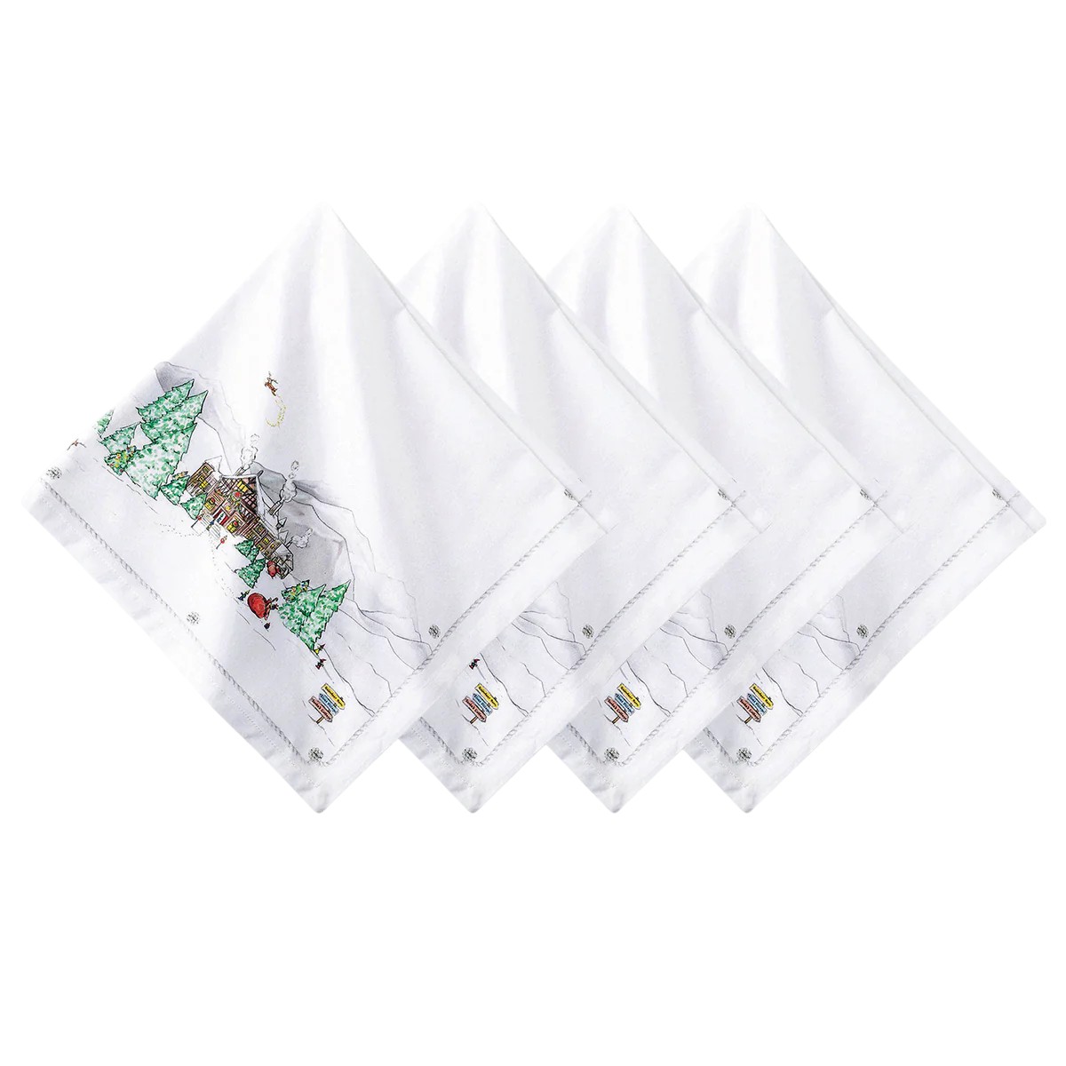 Juliska Berry and Thread North Pole Napkins, Set of 4