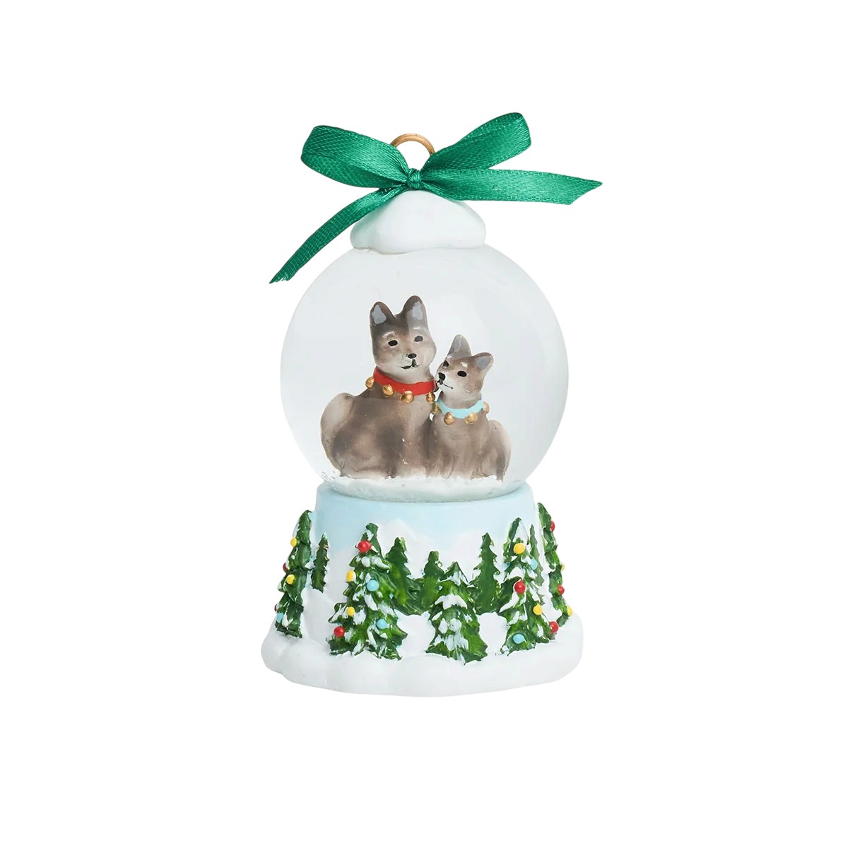 Juliska Berry and Thread North Pole Snow Globe Place Card Holder, Husky