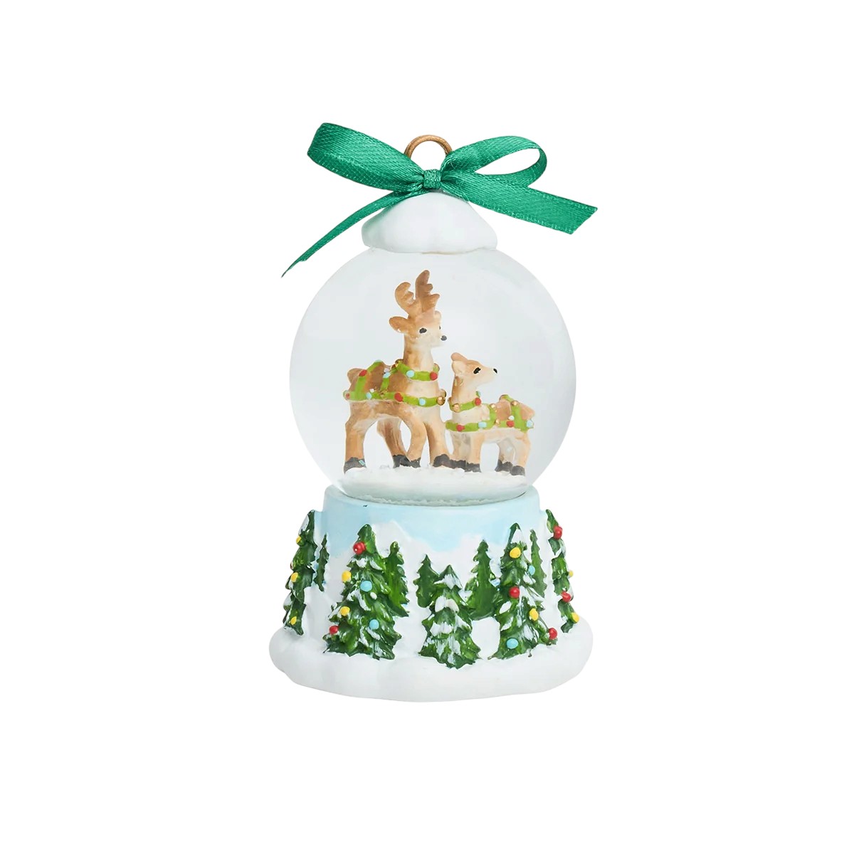 Juliska Berry and Thread North Pole Snow Globe Place Card Holder, Reindeer