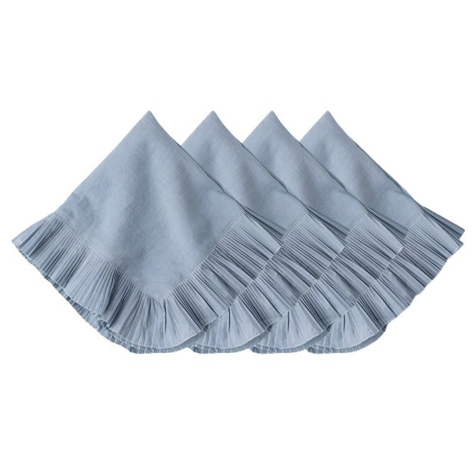 Juliska Mademoiselle Napkins, Set of 4 in Chambray