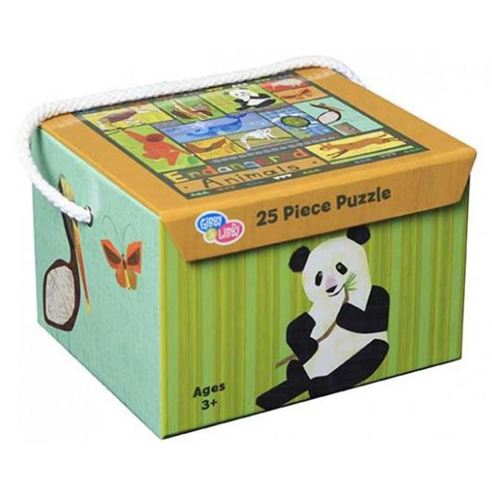 C.R. Gibson Endangered Species Puzzle, 25 pc