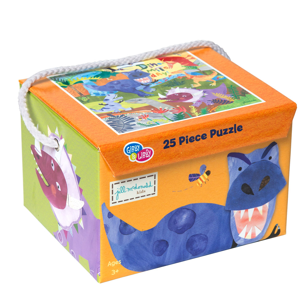 C.R. Gibson Dino-Mite Day Puzzle, 25 pc