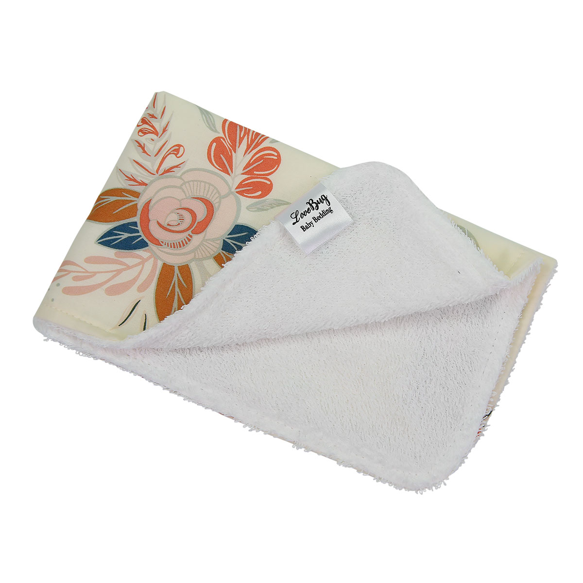 Love Bug Clementine Burp Cloth