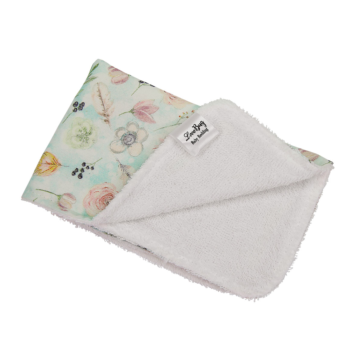 Love Bug Flower Burp Cloth