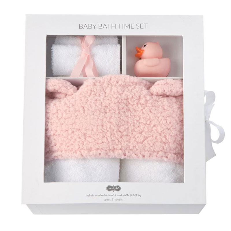 Mud Pie Pink Baby Bath Set, 5 Piece 10190063 Borsheims