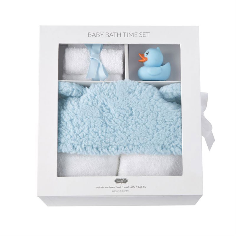 Mud Pie Blue Baby Bath Set 5 Piece Borsheims