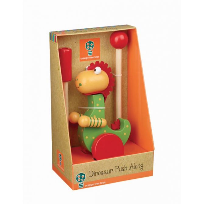 Orange Tree Toys Dinosaur Push Along