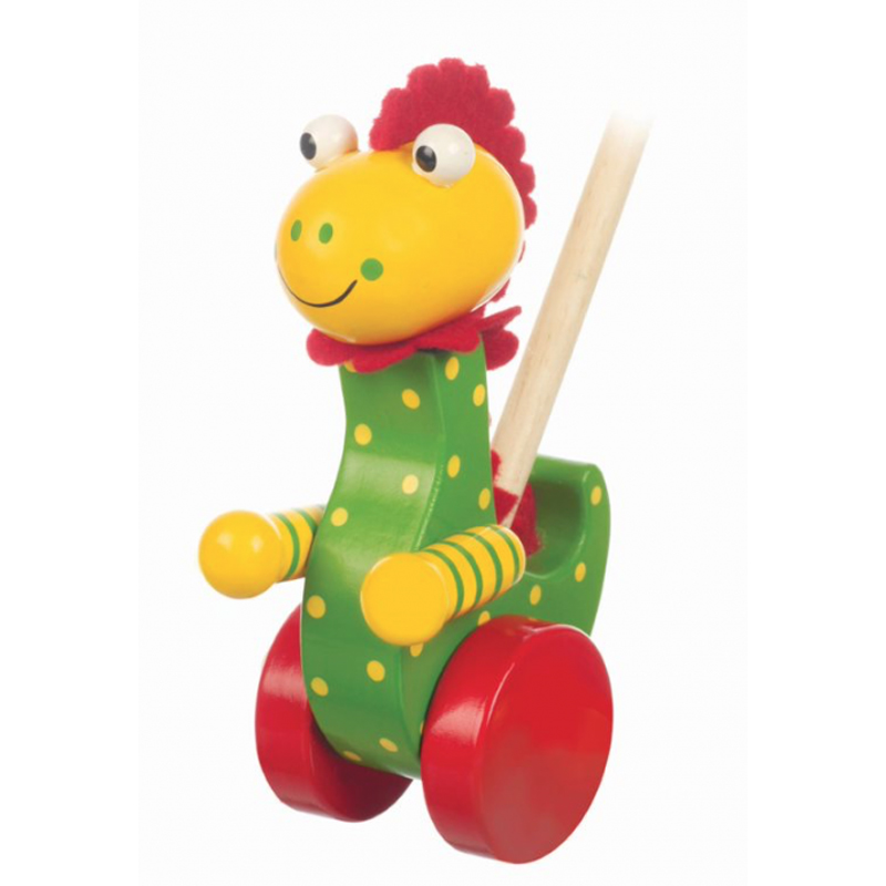 Orange Tree Toys Dinosaur Push Along