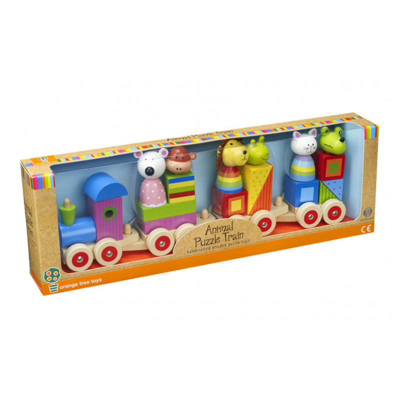 Orange Tree Toys Animal Puzzle Train