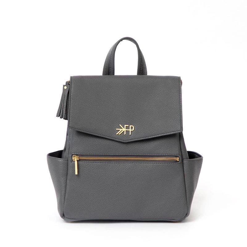 Freshly Picked Mini Classic Diaper Bag, Charcoal