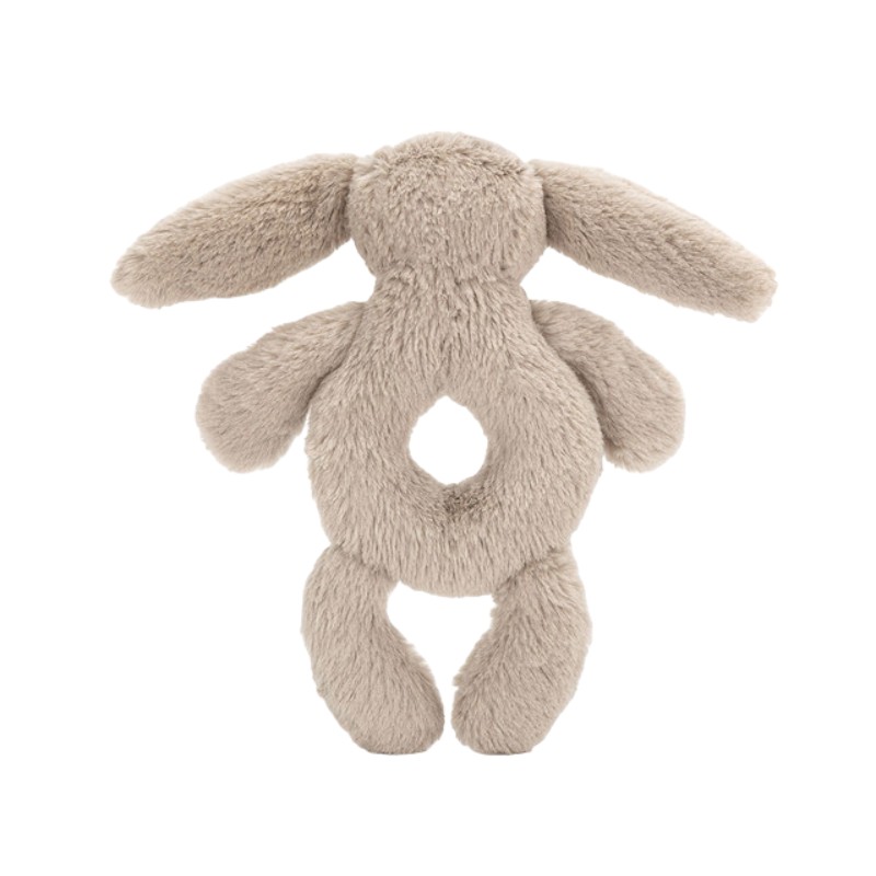 Jellycat Bashful Bunny Ring Rattle, Beige