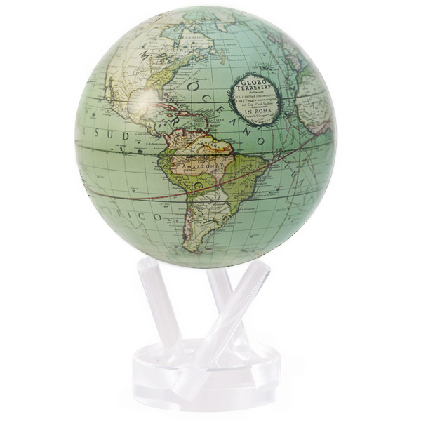 MOVA Mova Cassini Terrestrial Seafoam Green Globe with Acrylic Base, 4.5"